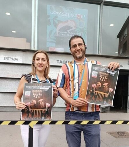 Cristina Aranda, concejala de Cultura y Javier Aranda, técnico de cultura del Ayuntamiento de Medina del Campo // Foto: La Voz